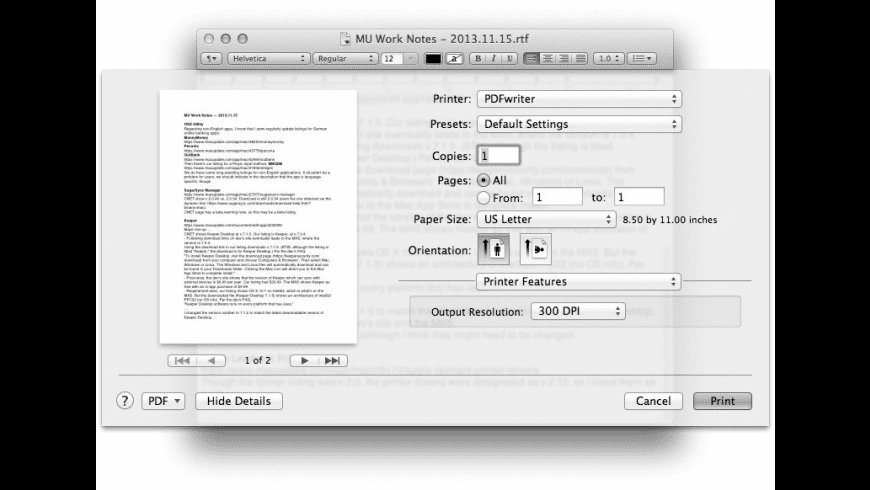 free pdf printer for mac os x download